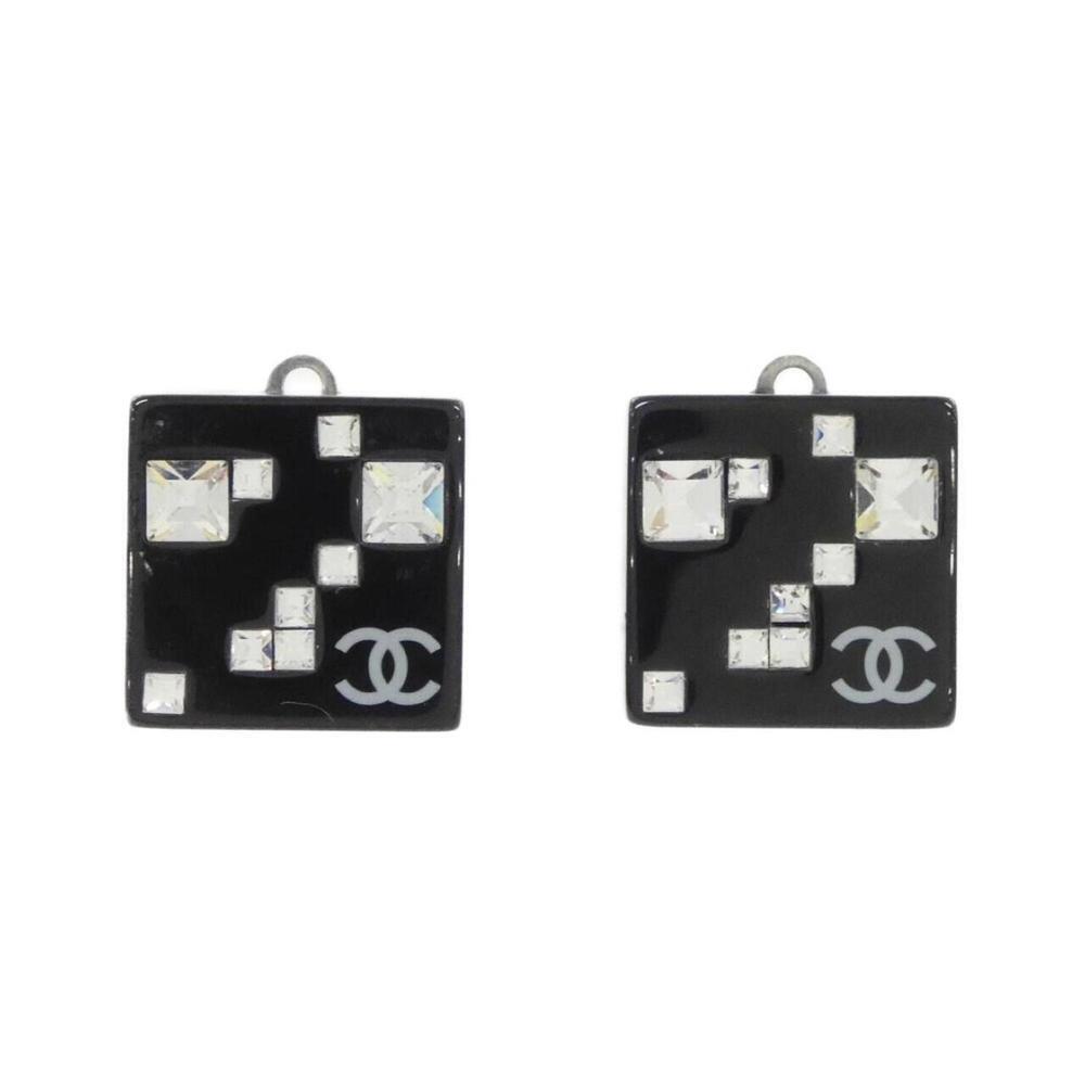 CHANEL Authentic Black Earrings